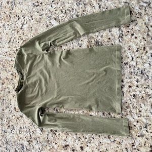 Intimately Yours Long Sleeve Green Striped Shirt